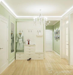 Hallway in light colors design photo