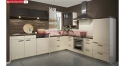 Kitchen In Beige Colors Photo