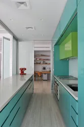 Interior design length kitchen photo