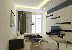 Modern interior design of living room photo