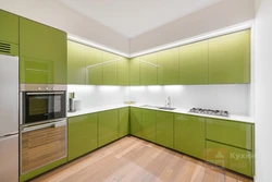 Modern kitchens in green tones photo