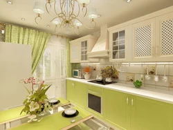 Modern kitchens in green tones photo