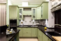 Kitchen pistachio in the interior photo