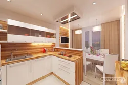 Kitchen design 18 square meters photo