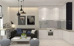 Kitchen living room 16 square meters photo