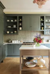 White olive kitchen photo