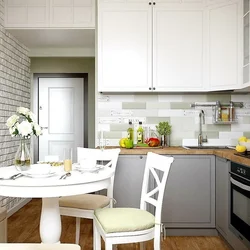 Kitchen design 8 sq m rectangular