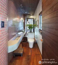 Bathroom long and narrow design photo