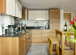 Kitchens Under Wood In The Apartment Photo