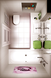 Bath Interior 3 Sq M With Shower