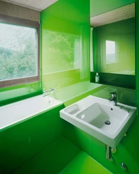 Green Bathroom Interior