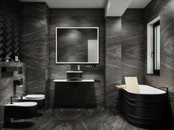 Bathroom room in black photo