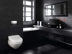 Bathroom Room In Black Photo