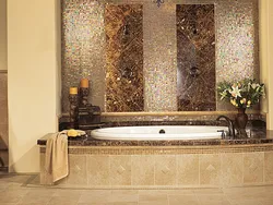 Дизайн мозайка в ванне