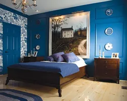 Bedrooms in blue photo