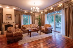 Living Room Interior With 2 Windows