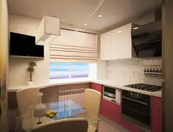 Kitchen in a panel house 9 m2 layout and design