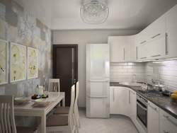 Kitchen in a panel house 9 m2 layout and design