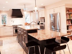 Kitchen With Island Photo In The Interior