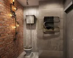 Стиль лофт в интерьере ванны фото