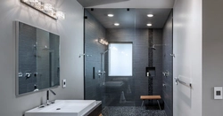 Ремонт ванной комнаты с душевой кабиной дизайн фото