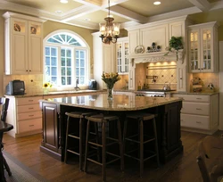 Country house kitchen interior photo