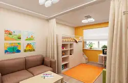 Design Of A Bedroom Combined With A Nursery In One Room