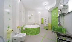 Ванна в зеленом цвете фото