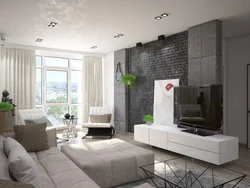 Living Room Loft Interior Design Photo