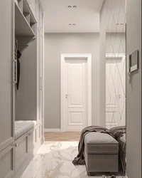 Hallway In Modern Style Design Light Photo