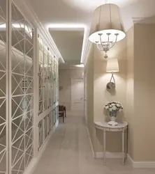 Hallway in modern style design light photo