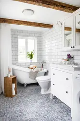 Bathroom in scandi style photo