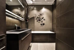 Brown bathroom design photo