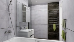 Light gray bathroom tiles photo