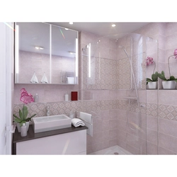 Interior tiles in the bathroom photo design