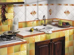 Tiles for the kitchen interior photo