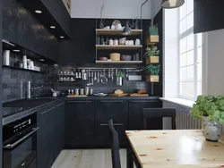 Black kitchens photo color combination