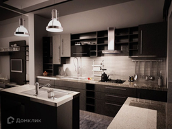 Dark kitchen design