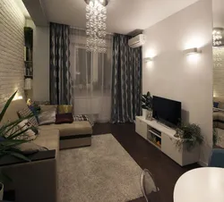 Small living room in Khrushchev design photo