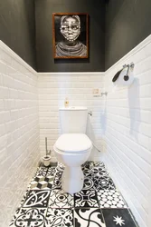 Photo of a small toilet in an apartment
