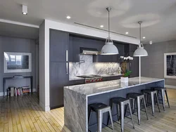 Kitchen gray matte modern photo