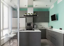 Kitchen gray matte modern photo