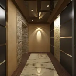 Photo of the ceilings in the hallway of the apartment