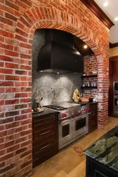 Kitchen In Brick Interior