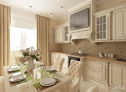 Bright modern kitchen in the interior