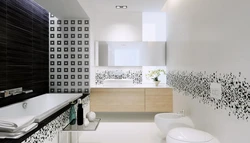 Bath tile design photo fashionable