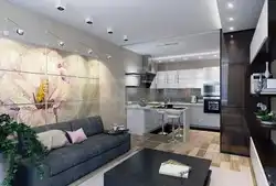 Kitchen Living Room Design 19 Sq.M.