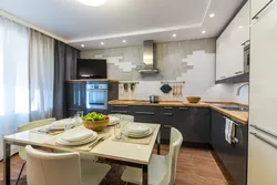Kitchen design in a modern style 15 square meters