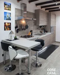 Bar counter table for a small kitchen photo