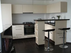 Bar counter table for a small kitchen photo